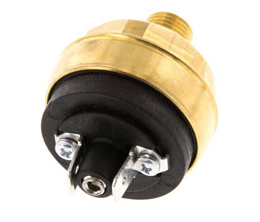 0.2 bis 2bar NO Druckschalter aus Messing M10 42VAC/DC Flachstecker