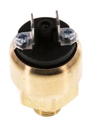 0.3 bis 2bar NC Druckschalter aus Messing G1/8'' 42VAC/DC Flachstecker