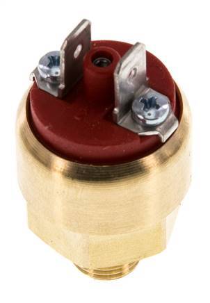 1 bis 10bar NO Druckschalter aus Messing G1/8'' 42VAC/DC Flachstecker