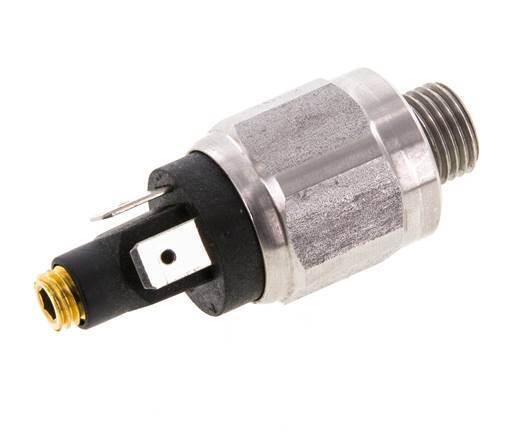 0.5 bis 2bar NC Druckschalter aus Edelstahl G1/4'' 42VAC Flachstecker