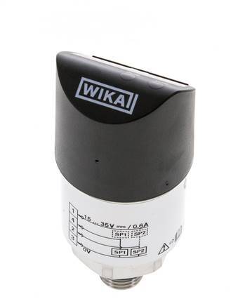 0 bis 1.6bar Edelstahl Wika Elektronischer Druckschalter G1/4'' 1VDC IO-Link 4-pin M12 Stecker