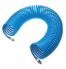5m Coiled Air Hose 6x4mm PA R1/8 Male Connector