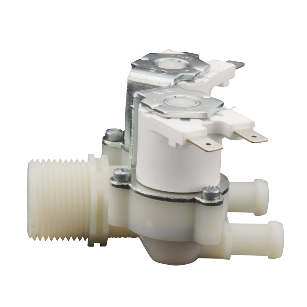 Magnetventil RPE doppelt 3/4''x10mm Nylon NBR 180° 0,2-10bar 24V AC