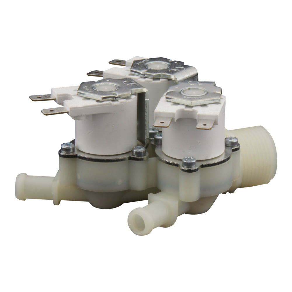 Magnetventil RPE dreifach 3/4''x10mm Nylon NBR 180° 0,2-10bar 24V AC