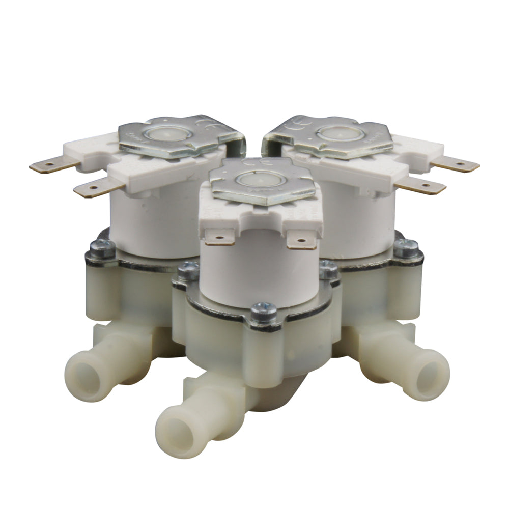 Magnetventil RPE dreifach 3/4''x10mm Nylon NBR 180° 0,2-10bar 24V AC