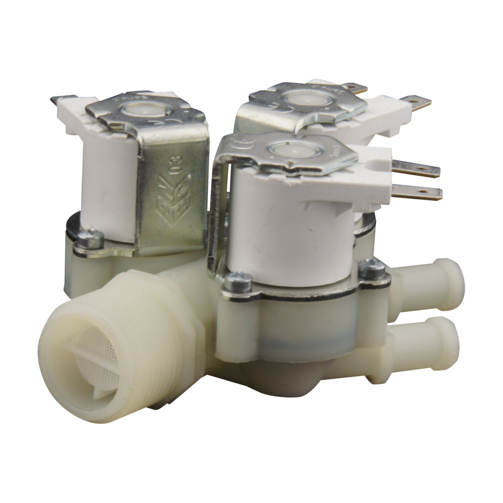 Magnetventil RPE dreifach 3/4''x10mm Nylon NBR 180° 0,2-10bar 24V AC