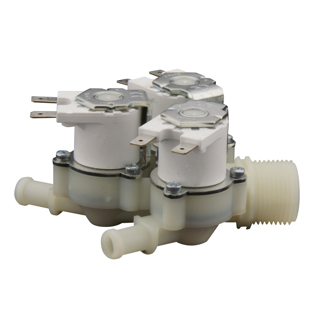 Magnetventil RPE dreifach 3/4''x10mm Nylon NBR 180° 0,2-10bar 24V AC