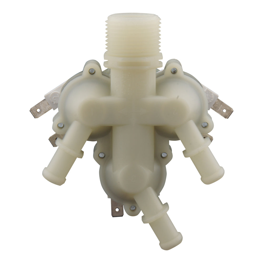 Magnetventil RPE dreifach 3/4''x10mm Nylon NBR 180° 0,2-10bar 24V AC