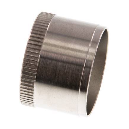 28x25mm Edelstahl-Verstärkungsring mit Rändel