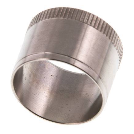 28x25mm Edelstahl-Verstärkungsring mit Rändel