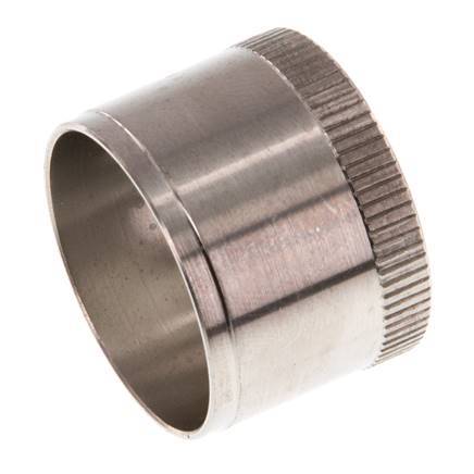 28x25mm Edelstahl-Verstärkungsring mit Rändel