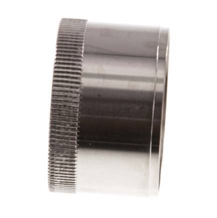 42x38mm Edelstahl-Verstärkungsring mit Rändel