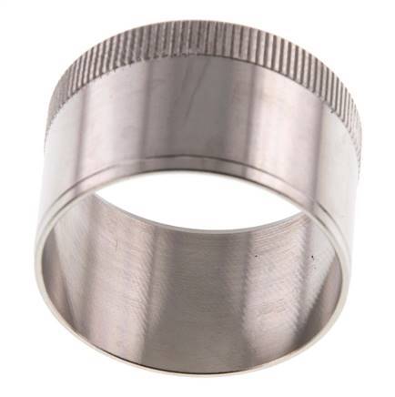 42x38mm Edelstahl-Verstärkungsring mit Rändel