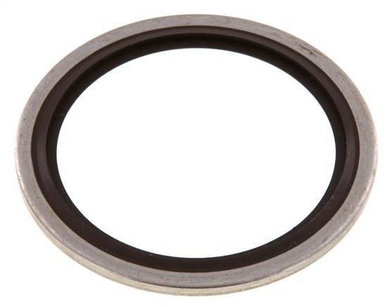 G 1-1/2" Edelstahl/FKM Hydraulisch gebundene Dichtung 48,4x58,6x2,5 mm