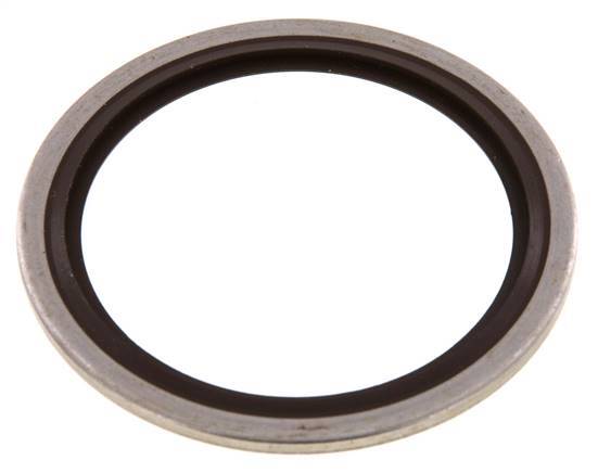 G 1-1/2" Edelstahl/FKM Hydraulisch gebundene Dichtung 48,4x58,6x2,5 mm