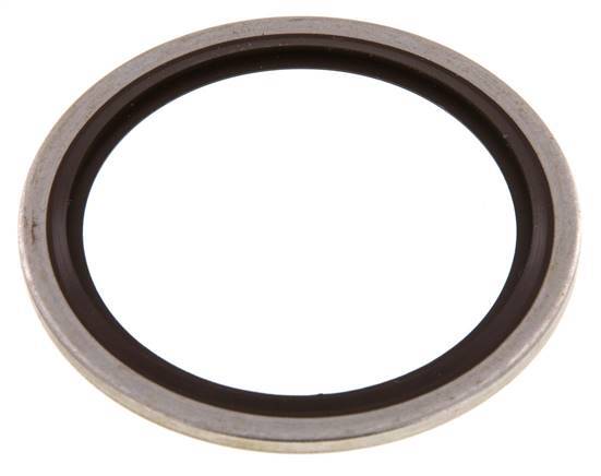 G 1-1/2" Edelstahl/FKM Hydraulisch gebundene Dichtung 48,4x58,6x2,5 mm