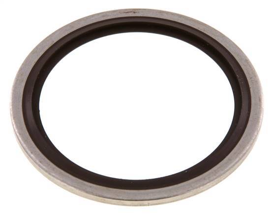 G 1-1/2" Edelstahl/FKM Hydraulisch gebundene Dichtung 48,4x58,6x2,5 mm