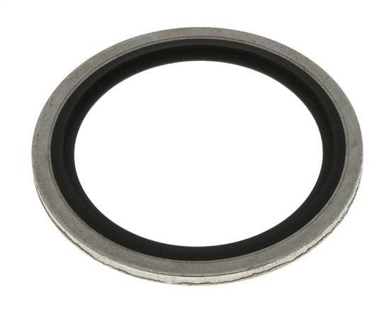 G 1-1/4" Stahl/FKM Hydraulisch gebundene Dichtung 42,9x52,4x2,5 mm