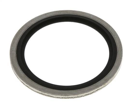 G 1-1/4" Stahl/FKM Hydraulisch gebundene Dichtung 42,9x52,4x2,5 mm