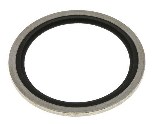 G 1-1/2" Steel/FKM Hydraulic Bonded Seal 48.4x58.6x2.5 mm