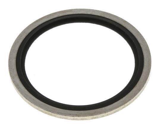 G 1-1/2" Stahl/FKM Hydraulisch gebundene Dichtung 48,4x58,6x2,5 mm
