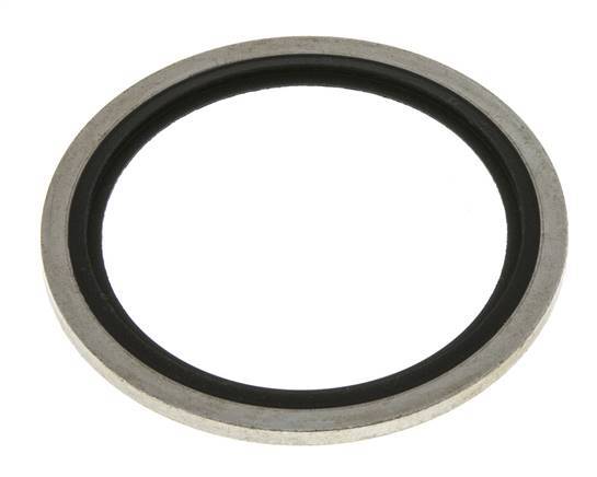 G 1-1/2" Stahl/FKM Hydraulisch gebundene Dichtung 48,4x58,6x2,5 mm