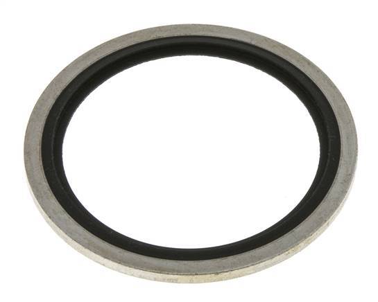 G 1-1/2" Stahl/FKM Hydraulisch gebundene Dichtung 48,4x58,6x2,5 mm