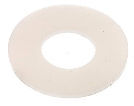 DN 15 Silikonflanschdichtung bis zu PN 40 FDA CFR-21 zertifiziert [2 Stück]