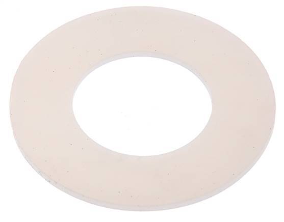 DN 32 Silikon-Flanschdichtung bis zu PN 40 FDA CFR-21 zertifiziert [2 Stück]