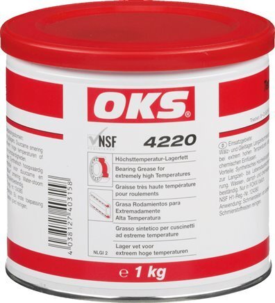 Extremtemperatur-Lagerfett Lebensmittelqualität 500g OKS 4220