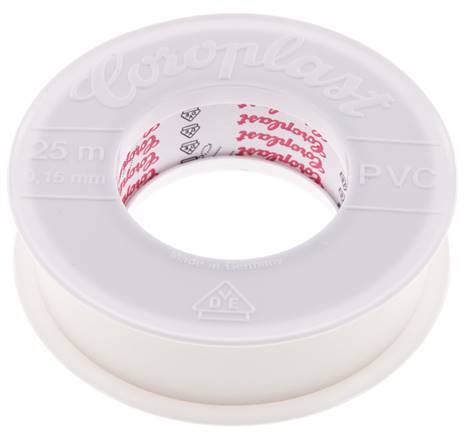 Elektrisches Isolierband VDE-geprüft 25mm/25m Weiß