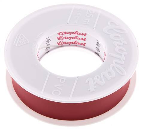 Elektrisches Isolierband VDE-geprüft 25mm/25m Rot