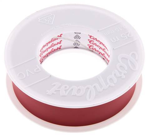 Elektrisches Isolierband VDE-geprüft 25mm/25m Rot