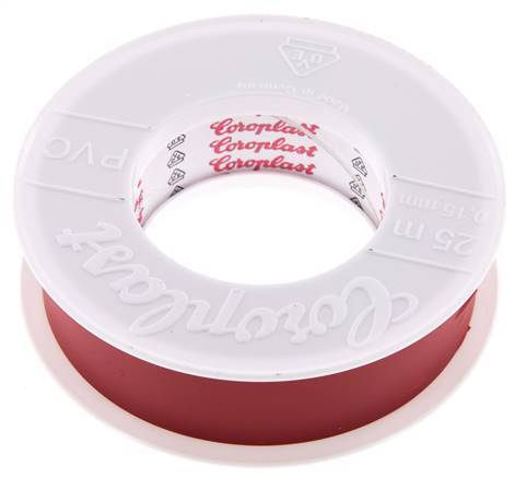 Elektrisches Isolierband VDE-geprüft 25mm/25m Rot