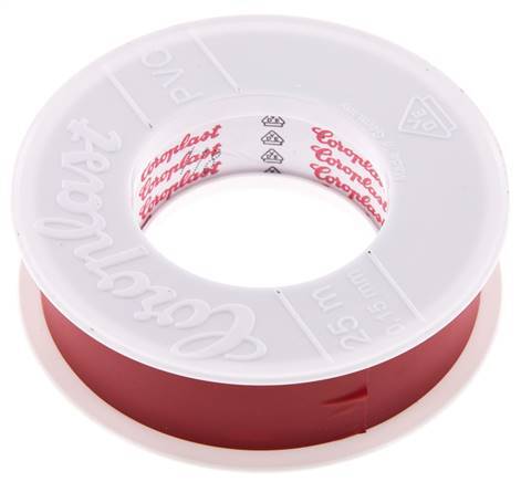 Elektrisches Isolierband VDE-geprüft 25mm/25m Rot