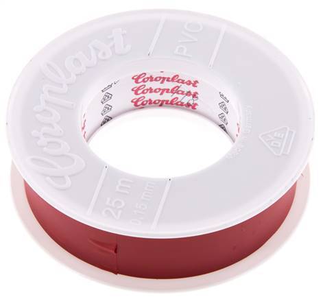 Elektrisches Isolierband VDE-geprüft 25mm/25m Rot