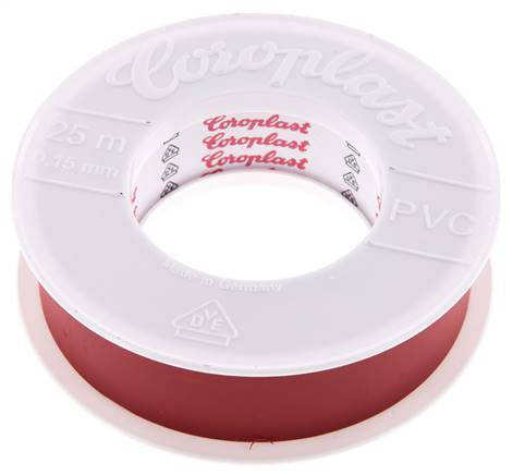 Elektrisches Isolierband VDE-geprüft 25mm/25m Rot
