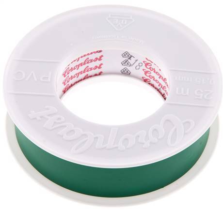 Elektrisches Isolierband VDE-geprüft 25mm/25m Grün