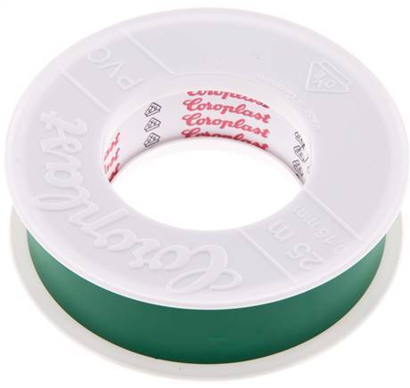 Elektrisches Isolierband VDE-geprüft 25mm/25m Grün