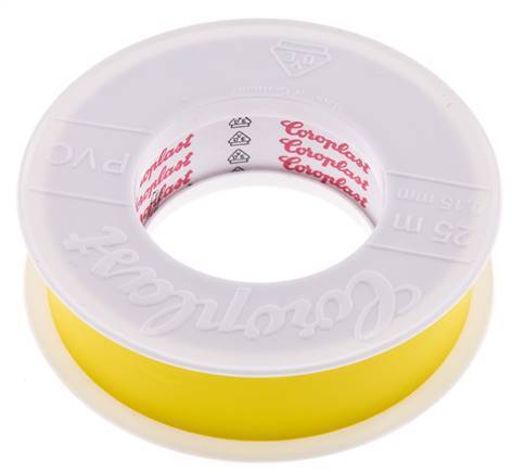 Elektrisches Isolierband VDE-geprüft 25mm/25m Gelb