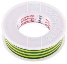 Elektrisches Isolierband VDE-geprüft 25mm/25m Grün/Gelb