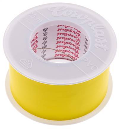 Elektrisches Isolierband VDE-geprüft 50mm/25m Gelb