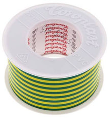 Elektrisches Isolierband VDE-geprüft 50mm/25m Grün/Gelb