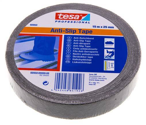 Anti-Rutsch-Klebeband 25mm/15m Schwarz