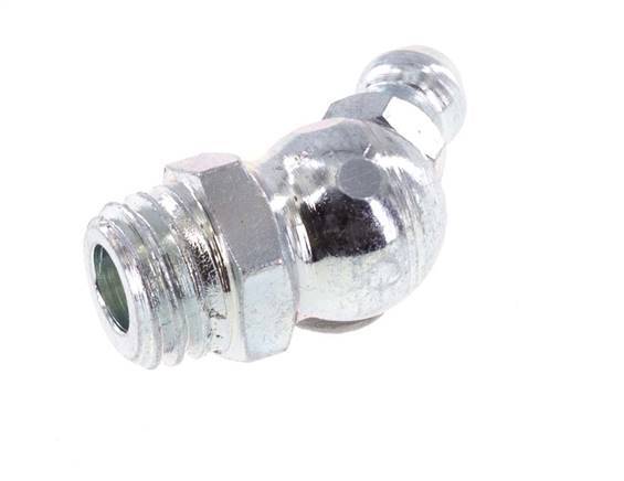 Angled Hydraulic Grease Nipple Steel M10x1.5 DIN 71412 [5 Pieces]