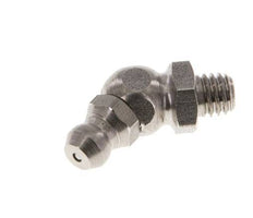 Gewinkelter Hydraulik-Schmiernippel Edelstahl M6x1 DIN 71412