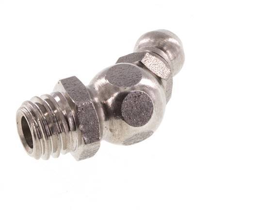 Angled Hydraulic Grease Nipple Stainless Steel M8x1.25 DIN 71412