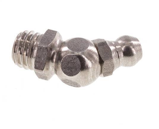 Angled Hydraulic Grease Nipple Stainless Steel M8x1.25 DIN 71412