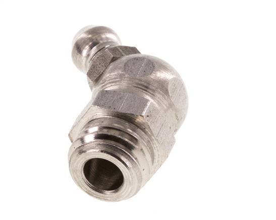 Gewinkelter Hydraulik-Schmiernippel Edelstahl M10x1,5 DIN 71412