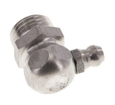 Rechtwinkliger Hydraulik-Schmiernippel Edelstahl R 1/4 Zoll DIN 71412